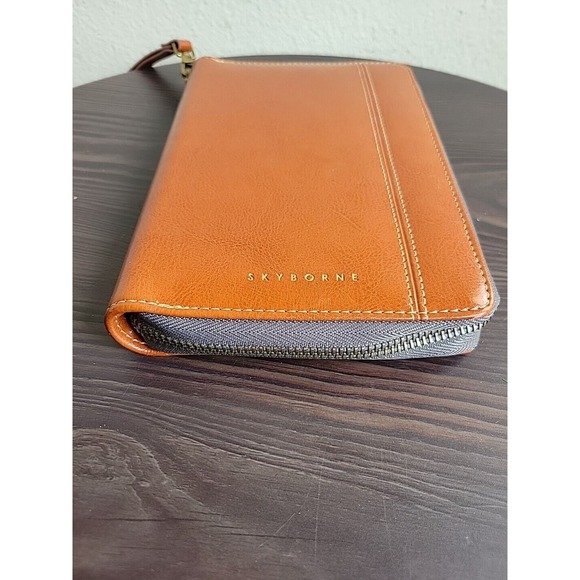 Skyborne Travel Wallet Premium - Leather RFID Blocking Passport Holder Wallet - Picture 2 of 6